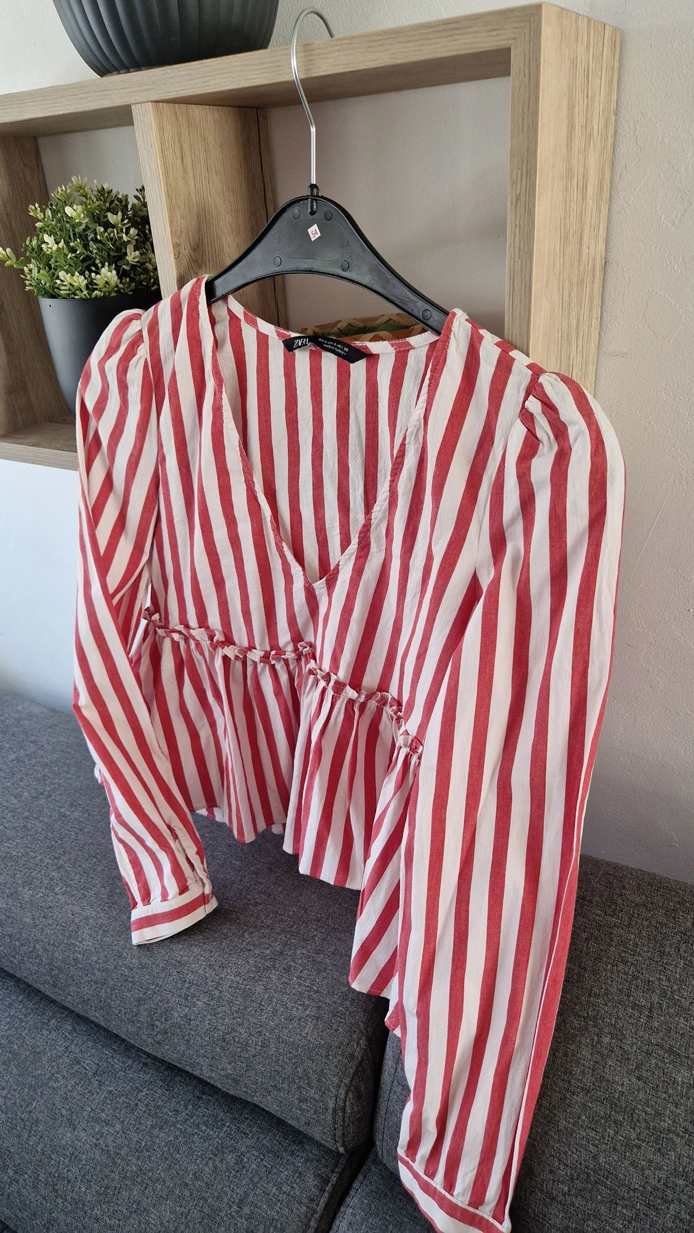 ✨ Blouse ZARA rouge et blanche Taille S ✨